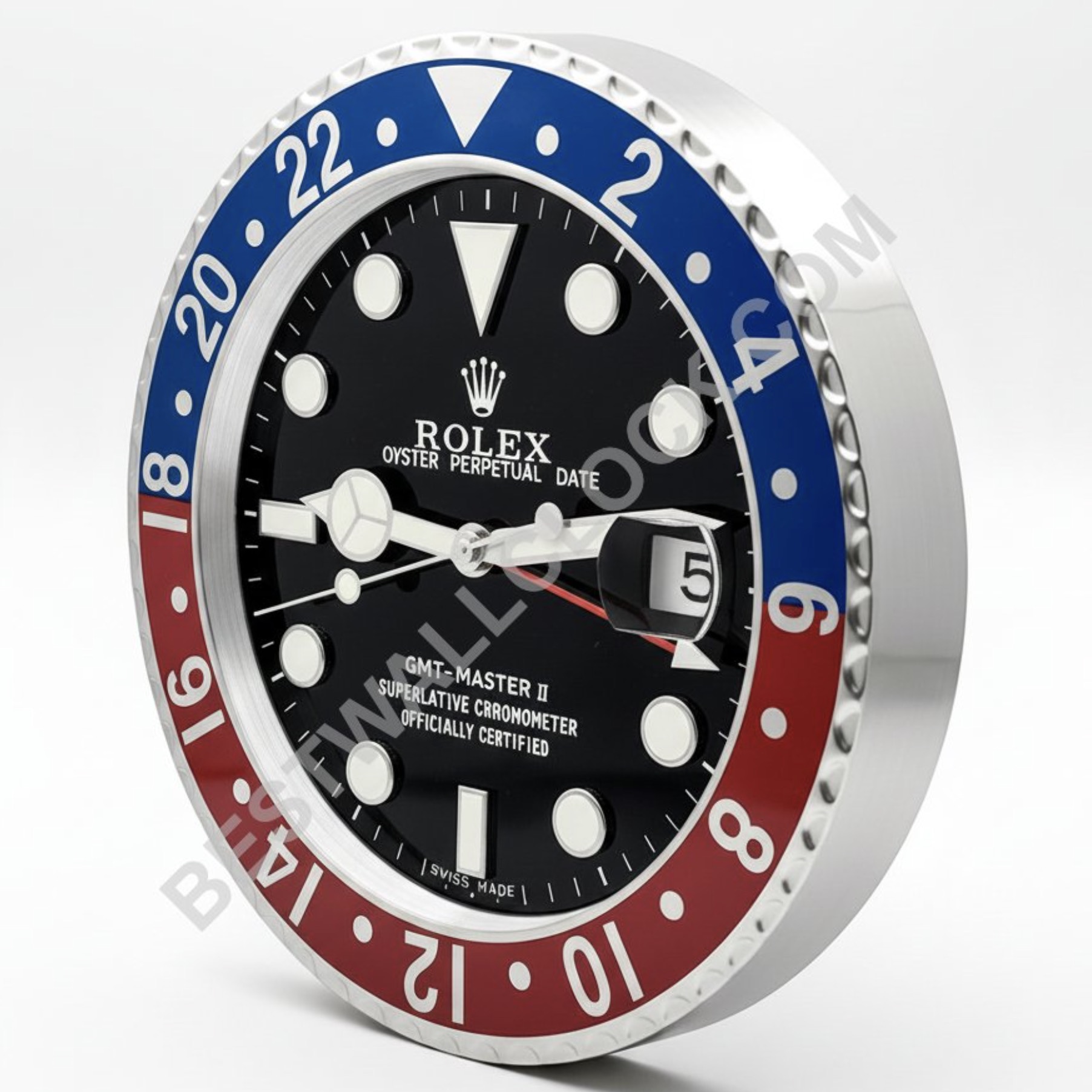 Homage GMT-Master II "Pepsi" Style – Dealer Display Wall Clock