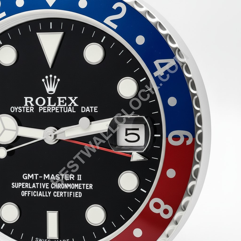 Homage GMT-Master II "Pepsi" Style – Dealer Display Wall Clock - Image 2