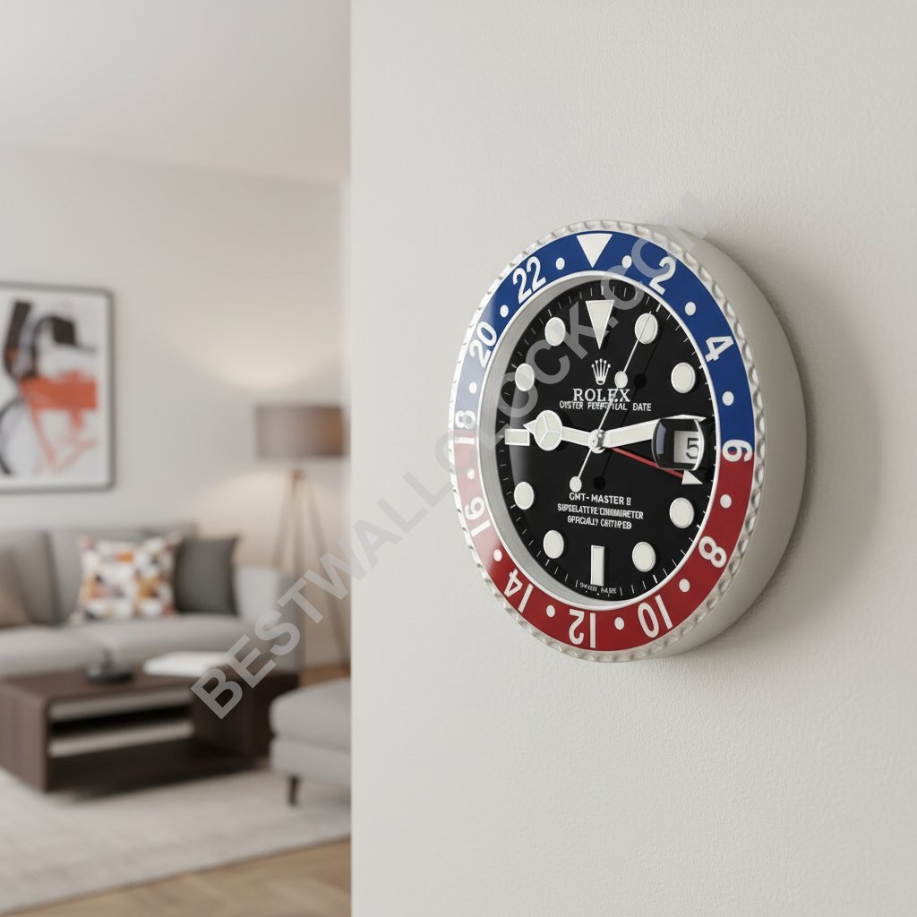 Homage GMT-Master II "Pepsi" Style – Dealer Display Wall Clock - Image 12
