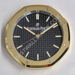 Royal Oak Dealer Display Wall Clock | Gold & Black Edition